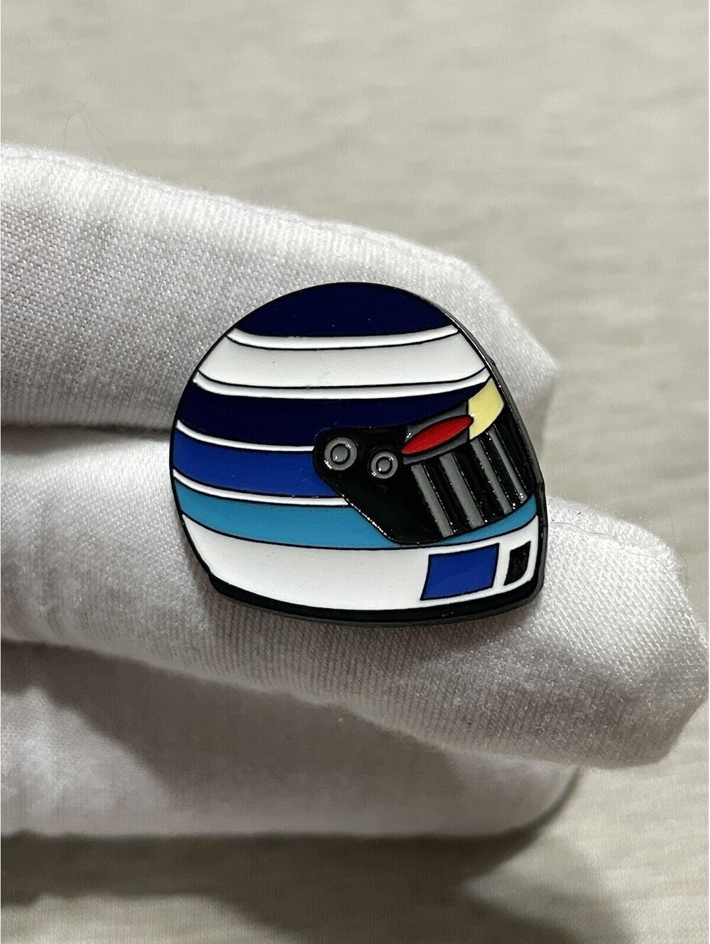 Mika Hakkinen Enamel Pin Brooch Helmet F1 Formula1 Custom